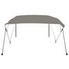 vidaXL 4-Bow Bimini-Top Grau 243x196x137 cm