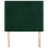 vidaXL Kopfteil Dunkelgr&uuml;n 100x5x118/128 cm Samt