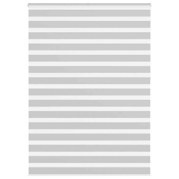 vidaXL Zebrarollo Hellgrau 165x230 cm Stoffbreite 160,9 cm Polyester