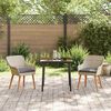 vidaXL Garten Essgruppe mit Kissen 3 pcs Hellgrau Poly-Rattan