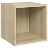 vidaXL 4-tlg. TV-Schrank-Set Sonoma-Eiche Holzwerkstoff