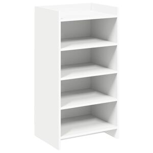 vidaXL Schuhschrank mit Speicher Wei&szlig; 48 x 36 x 92 cm Holzwerkstoff