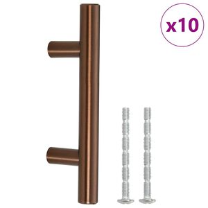 vidaXL M&ouml;belgriffe 10 Stk. Bronzen 64 mm Edelstahl