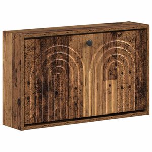 vidaXL Wandmontierter Schuhschrank ALKMAAR 71 x 17 x 43 cm Altholz