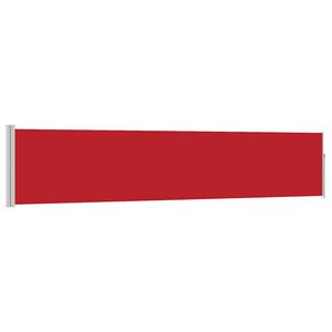 vidaXL Ausziehbare Seitenmarkise 100&times;500 cm Rot