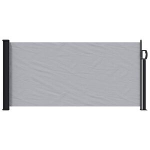 vidaXL Ausziehbares Seitenmarkise Grau 300 x 100 cm Polyester