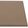 vidaXL Wandpaneele 12 Stk. Cappuccino-Braun 30x30cm Kunstleder 1,08 m&sup2;