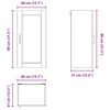 vidaXL K&uuml;chenschrank 2 pcs Sonoma-Eiche 40 x 31 x 80 cm Holzwerkstoff