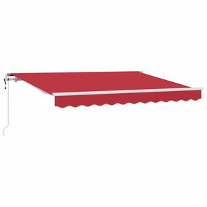 vidaXL Einziehbare Markise Rot 350 x 200 cm Stoff