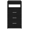 vidaXL Schubladenschrank Schwarz Eichen-Optik 40x50x76cm Holzwerkstoff