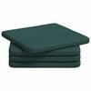 vidaXL Sitzkissen 4 pcs Dunkelgr&uuml;n 40 x 40 x 3 cm Stoff