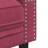 vidaXL 2-tlg. Chesterfield-Sofa-Set mit Nackenrollen Rot Samt