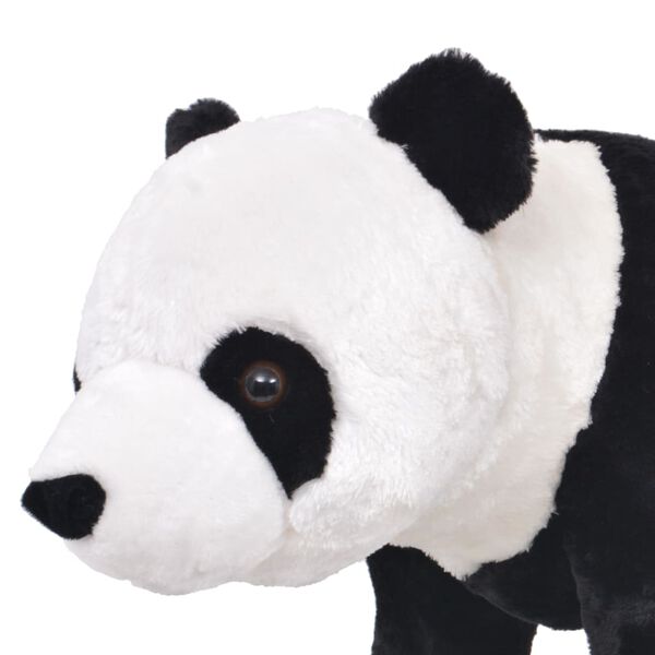 vidaXL Pl&uuml;schtier Panda Stehend Pl&uuml;sch Schwarz und Wei&szlig; XXL