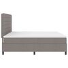 vidaXL Boxspringbett mit Matratze mit LED Taupe 200 x 200 cm Stoff
