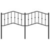 vidaXL Kopfteil Metall Schwarz 160 cm