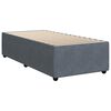 vidaXL Boxspringbett mit Matratze Dunkelgrau 80x200 cm Samt