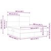 vidaXL Aufbewahrungsbett mit Matratze Hellgrau 160 x 200 cm Polyester