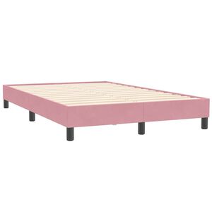 vidaXL Bettgestell ohne Matratze Rosa 120x210 cm Samt