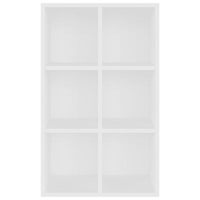 vidaXL Bücherregal/Sideboard Weiß 66x30x98 cm Holzwerkstoff