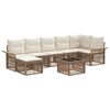 vidaXL Gartensofa-set 8 pcs Beige Poly-Rattan