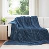vidaXL &Uuml;berwurfdecke Marineblau 270 x 240 cm Fleece