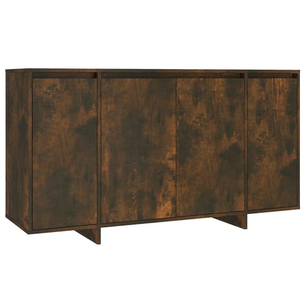 vidaXL Sideboard Räuchereiche 135x41x75 cm Holzwerkstoff