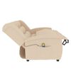 vidaXL 3-Sitzer Massagesessel Creme Stoff