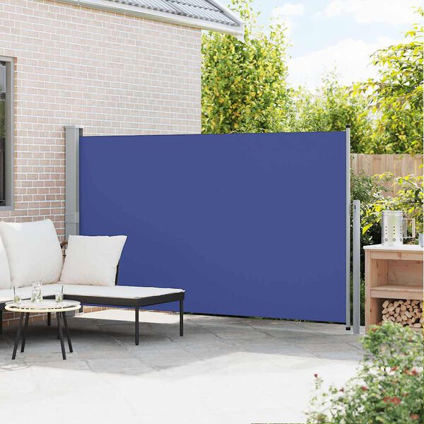 vidaXL Ausziehbare Seitenmarkise 170&times;300 cm Blau