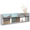 vidaXL Magazinregal Graues Sonoma 100 x 12 x 30 cm Holzwerkstoff