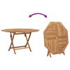 vidaXL Garten Essgruppe 5 pcs Braun Massivholz Teak