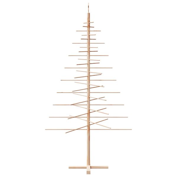 vidaXL Weihnachtsbaum Holz zum Schmücken 210 cm Massivholz Kiefer