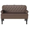 vidaXL Chesterfield Bank Braun 119,5 x 64,5 x 75 cm Kunstleder