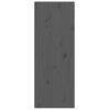 vidaXL Wandschränke 2 Stk. Grau 30x30x80 cm Massivholz Kiefer