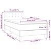 vidaXL Boxspringbett mit Matratze Dunkelgr&uuml;n 90x200 cm Samt
