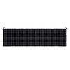 vidaXL Gartenbank-Kissen Plaid Schwarz 180 x 50 x 4 cm Oxford Stoff