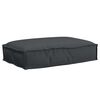 vidaXL Kissen Schwarz 60 x 40 x 8 cm Oxford-Stoff