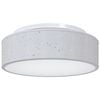 vidaXL Deckenlampe mit Strahlern Grau 38 x 38 x 13,5 cm Stoff