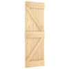 vidaXL Schiebet&uuml;r mit Beschlag 70x210 cm Massivholz Kiefer