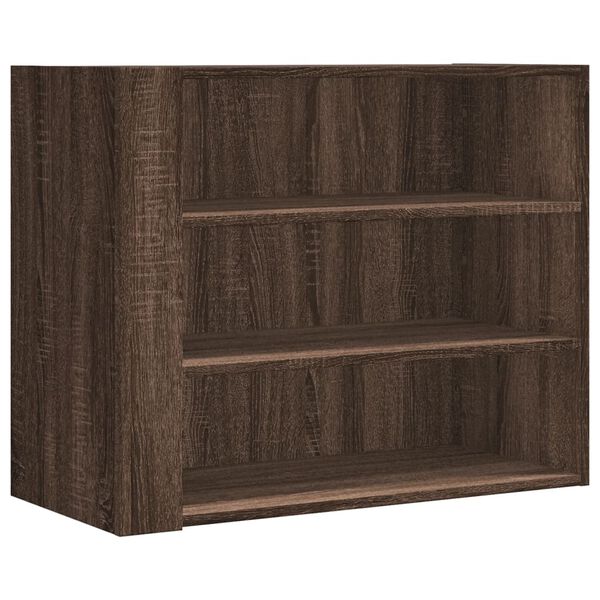 vidaXL Wandregal Braun Eichen-Optik 75x35x60 cm Holzwerkstoff