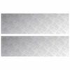 vidaXL Treppe Tritt 2 stk. 100 x 30 cm Silber Aluminium Rechtwinklig