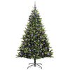vidaXL K&uuml;nstlicher Klapp-Weihnachtsbaum mit 300 LEDs Gr&uuml;n 240 cm