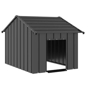 vidaXL Hundeh&uuml;tte mit Dach 83x130x85 cm Verzinkter Stahl