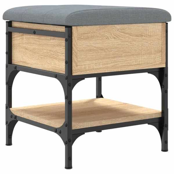 vidaXL Schuhbank Sonoma-Eiche 42x42x45 cm Holzwerkstoff