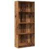 vidaXL B&uuml;cherregal Altholz-Optik 60x24x143 cm Holzwerkstoff