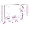 vidaXL Spiegelschrank Wandmontiert Wei&szlig; 80 x 17 x 55 cm Holzwerkstoff
