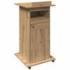 vidaXL Podium Artisan-Eiche Holzwerkstoff 55 x 55 x 107 cm