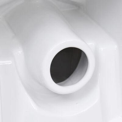 vidaXL Keramik-Toilette Waagerechter Abgang Weiß