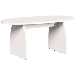 vidaXL Couchtisch Wei&szlig; 80 x 40 x 35 cm Massives Kiefernholz