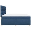 vidaXL Boxspringbett mit Matratze Blau 180x200 cm Stoff