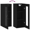 vidaXL Wandschrank Schwarz 34,5x34x90 cm